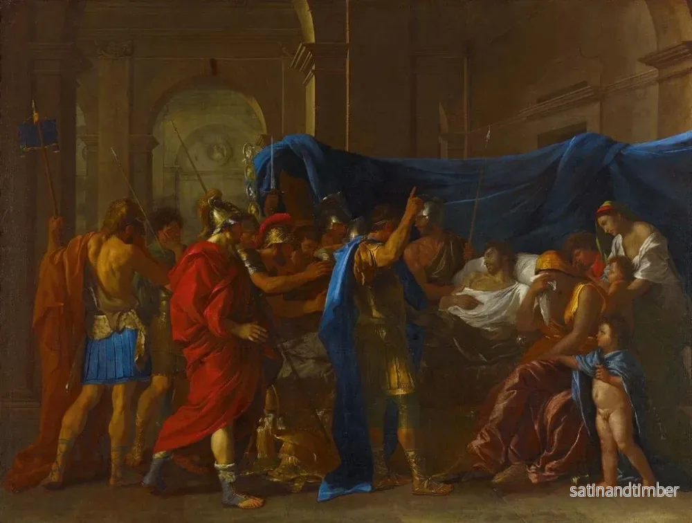 Reproduktion av målningen La Mort de Germanicus - Nicolas Poussin - Bild 2