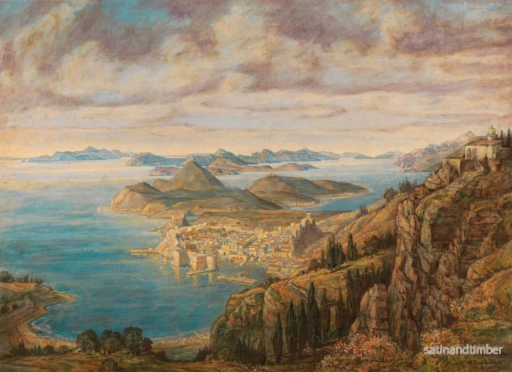 Reproduktion av målningen Vue de Dubrovnik - Michael Zeno Diemer - Bild 2