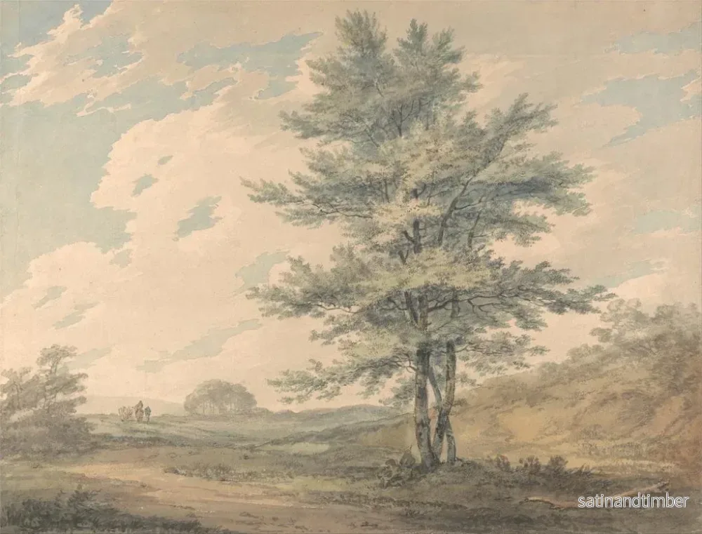Reproduktion av målningen Landskap med träd och figurer - Joseph Mallord William Turner - Bild 2