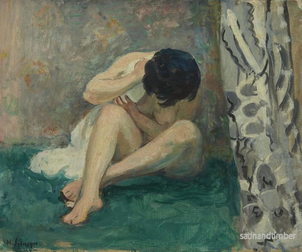 Reproduktion av målningen Nu på grönt matta - Henri Lebasque - Bild 2