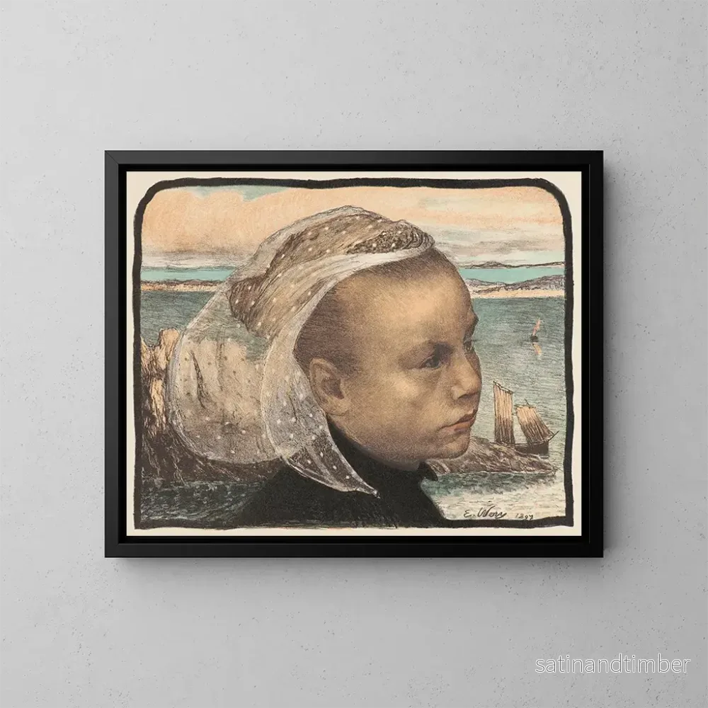 Reproduktion av målningen Bretagne – Émile Auguste Wéry Reproduktion av målningen Bretagne – Émile Auguste Wéry