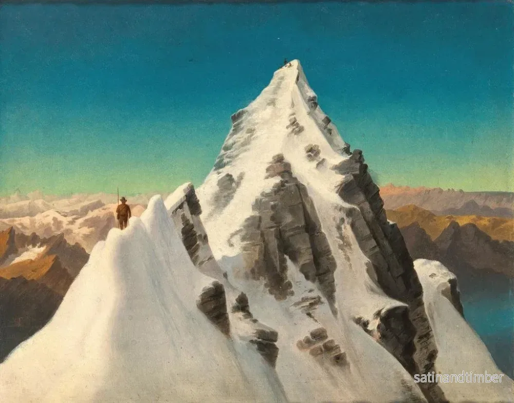 Reproduktion av målningen av Saint Ruprecht nära Klagenfurt, Grossglockner - Markus Pernhart - Bild 2