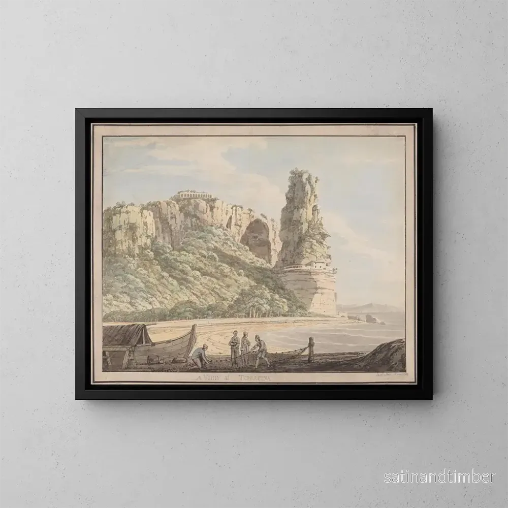 Reproduktion av målningen En vy i Terracina - Jacob More