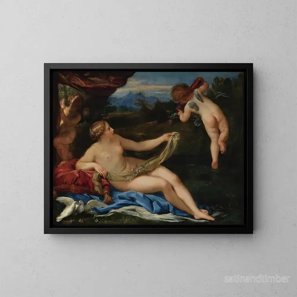 Reproduktion av målningen Venus och Cupido - Carlo Maratti