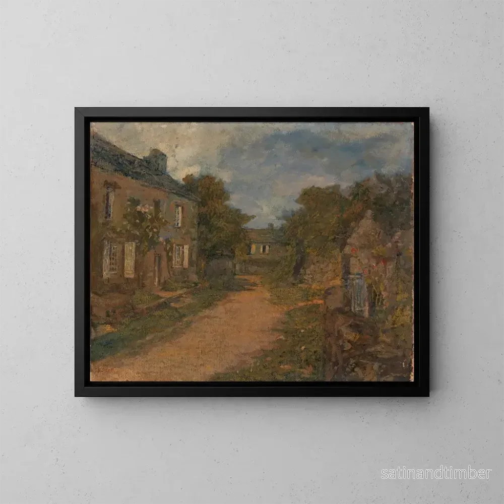 Reproduktion av målningen Maison de Millet - Frank Edwin Scott