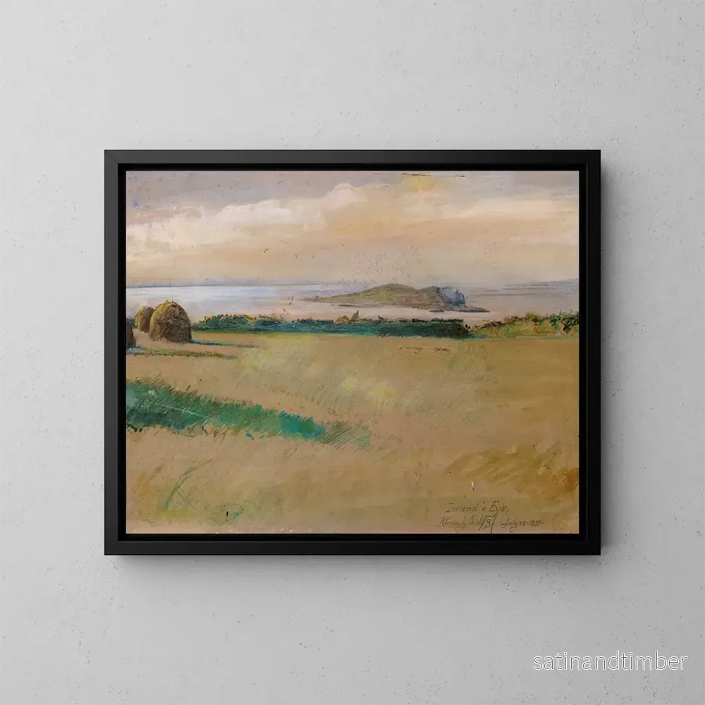 Reproduktion av målningen L'île d'Irlande depuis Howth - Robert Ponsonby Staples