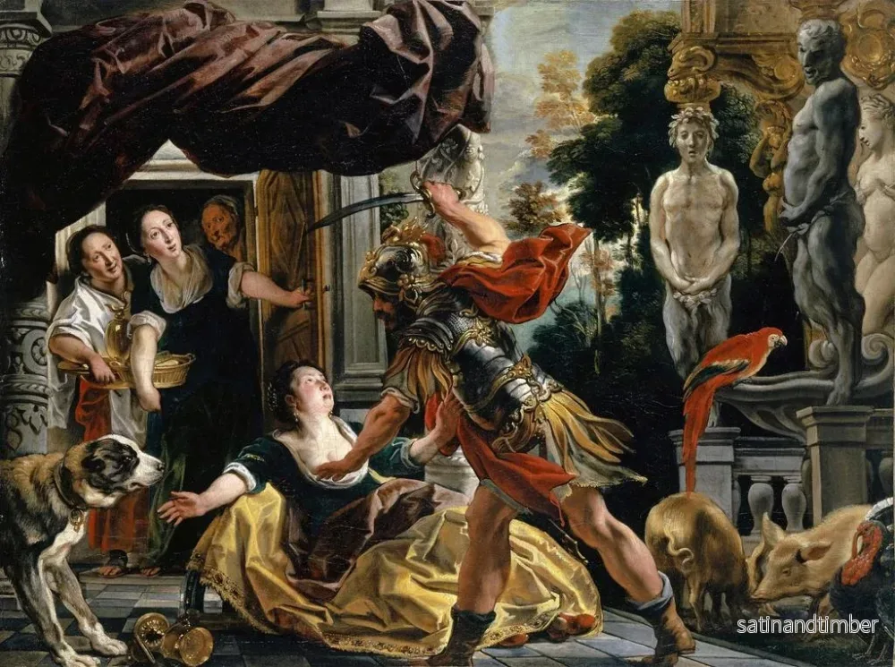 Reproduktion av målningen Ulysse menaçant Circé - Jacob Jordaens - Bild 2