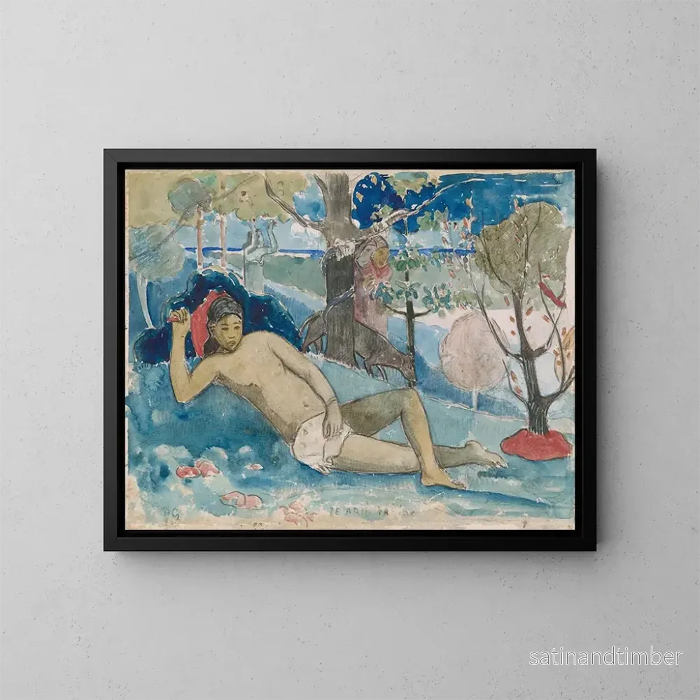 Reproduktion av målningen Den vilda kvinnan - Paul Gauguin