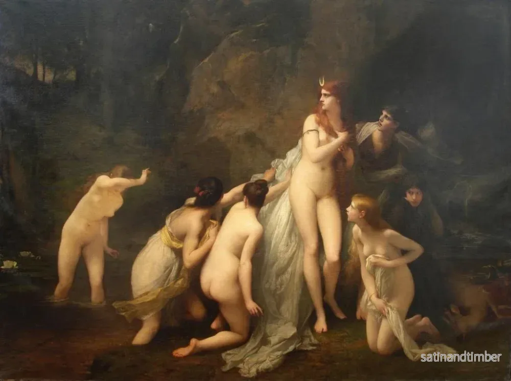 Reproduktion av målningen Diane surprise - Jules Joseph Lefebvre - Bild 2