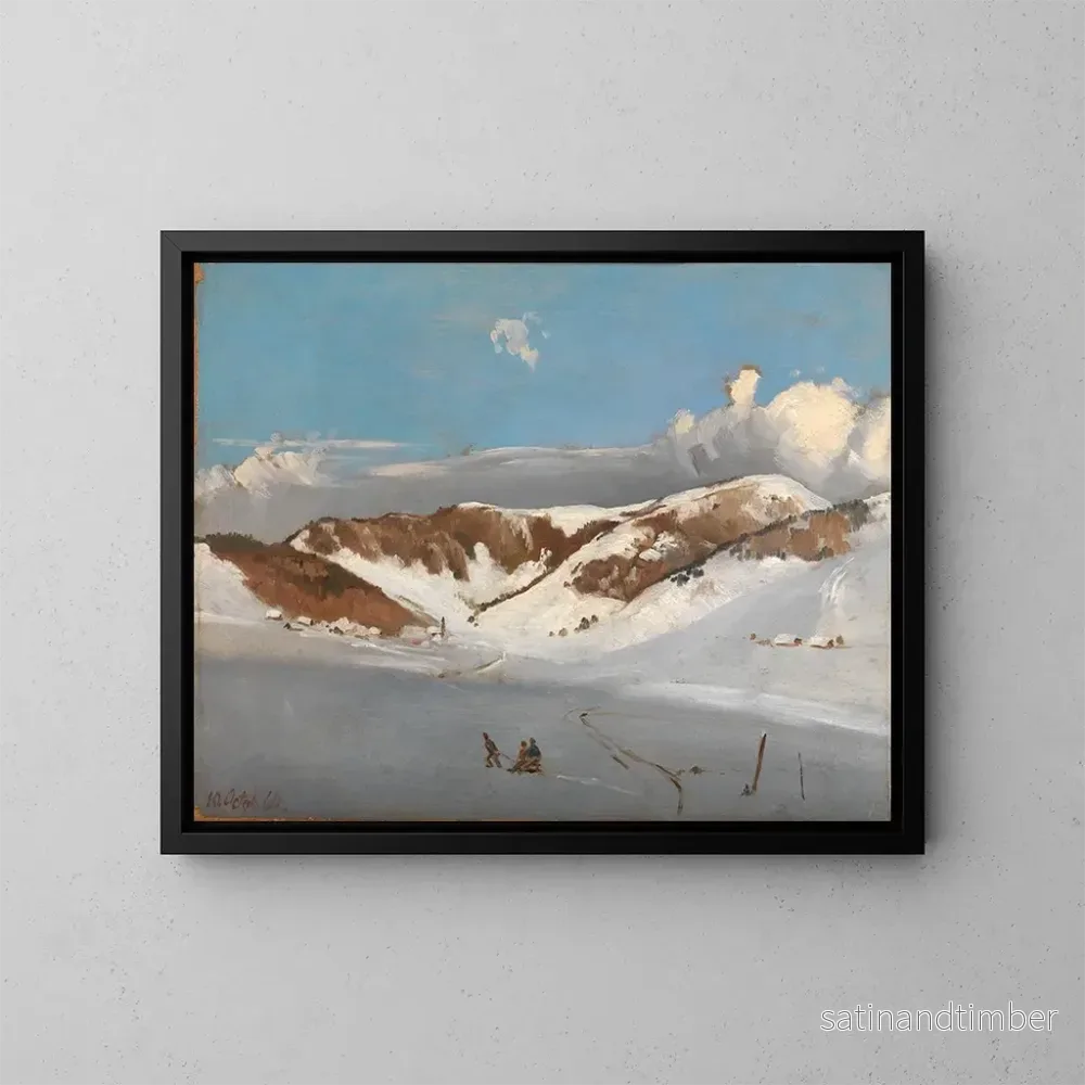 Reproduktion av målningen Le Herzogenhorn dans la neige fraîche – Eugen Bracht Reproduktion av målningen Le Herzogenhorn dans la neige fraîche – Eugen Bracht