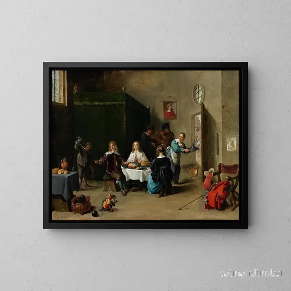 Reproduktion av målningen Le Fils prodigue – David Teniers le Jeune Reproduktion av målningen Le Fils prodigue – David Teniers le Jeune