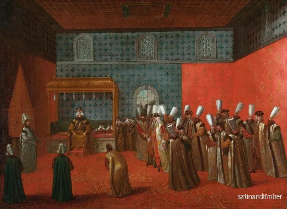 Reproduktion av målningen av ambassadör Cornelis Calkoen vid sitt audiens hos sultan Ahmed III - Jean-Baptiste Vanmour - Bild 2