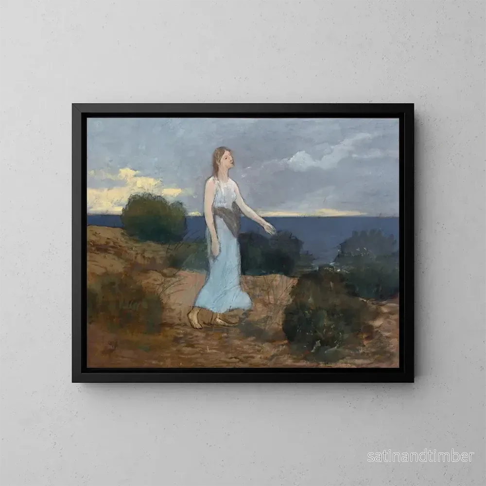 Reproduktion av målningen La Foi aux Grèves - Pierre Puvis de Chavannes