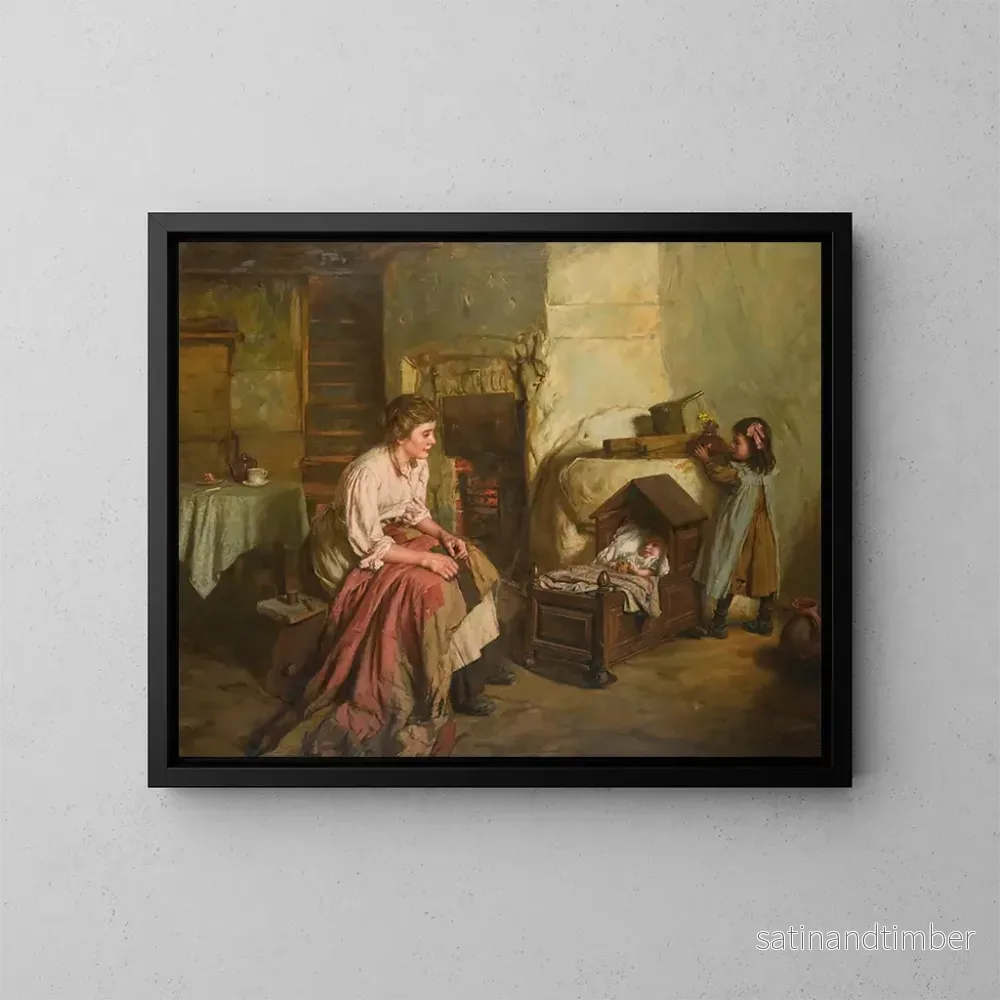 Reproduktion av målningen Maternité - Walter Langley