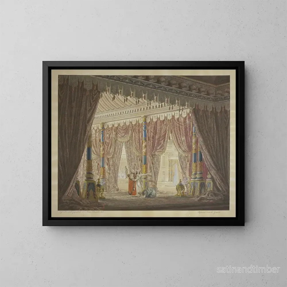 Reproduktion av målningen Salle orientale - Ludwig Daniel Philipp Schmidt