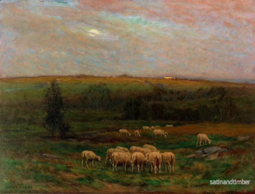 Reproduktion av målningen Kväll efter ett regnväder - Carleton Wiggins - Bild 2