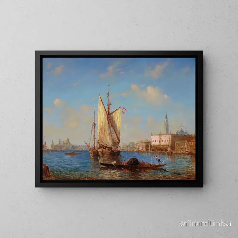 Reproduktion av målningen La lagune de Venise – Félix Ziem Reproduktion av målningen La lagune de Venise – Félix Ziem