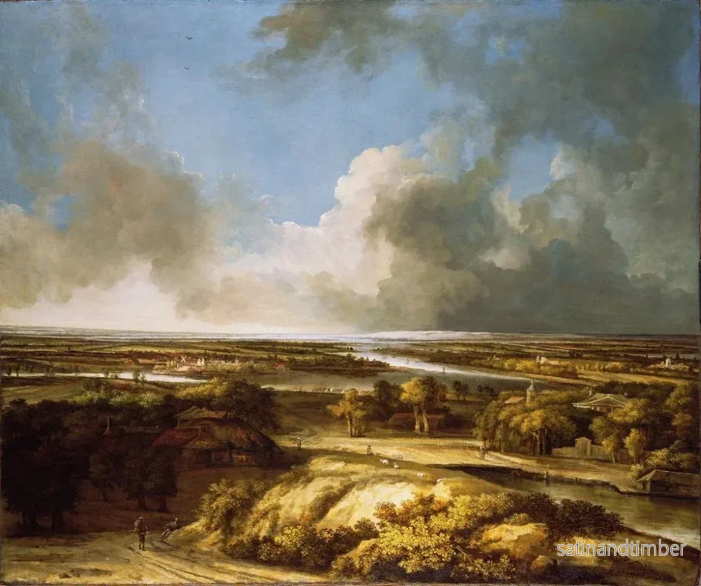 Reproduktion av målningen Ett panoramiskt landskap - Philips Koninck - Bild 2
