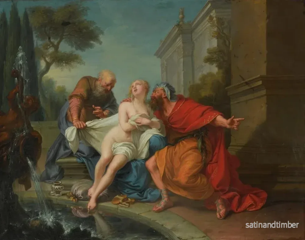 Reproduktion av målningen Suzanne och de äldre - Jean-Baptiste van Loo - Bild 2