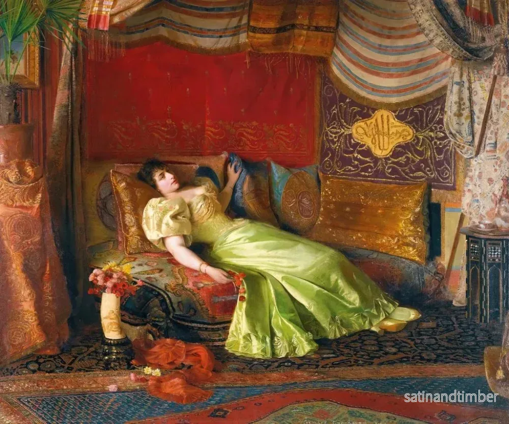 Reproduktion av målningen Rêves d'Orient - Georges Croegaert - Bild 2
