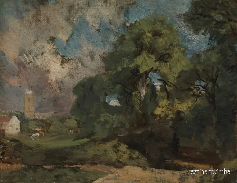 Reproduktion av målningen Stoke-by-Nayland - John Constable - Bild 2