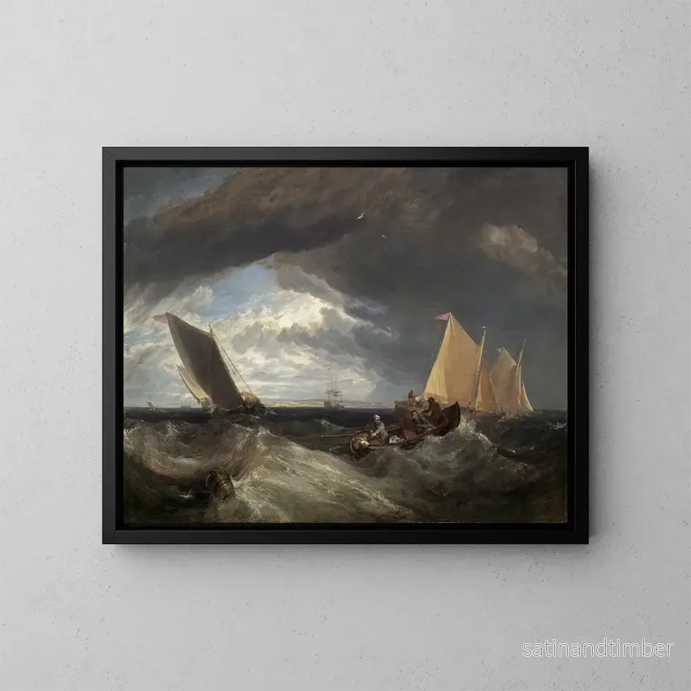 Reproduktion av målningen av floden Thames och Medway – Joseph Mallord William Turner Reproduktion av målningen av floden Thames och Medway – Joseph Mallord William Turner