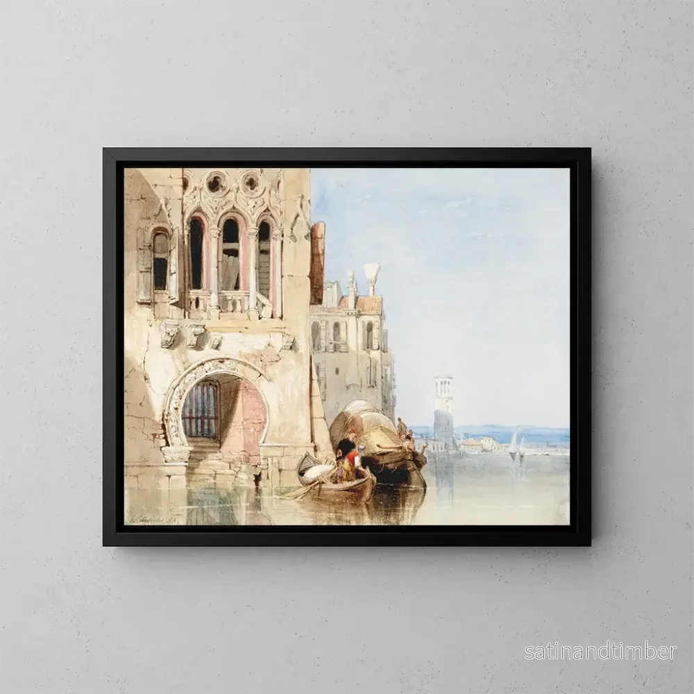 Reproduktion av målningen En scen av caprice i Venedig – Clarkson Stanfield Reproduktion av målningen En scen av caprice i Venedig – Clarkson Stanfield