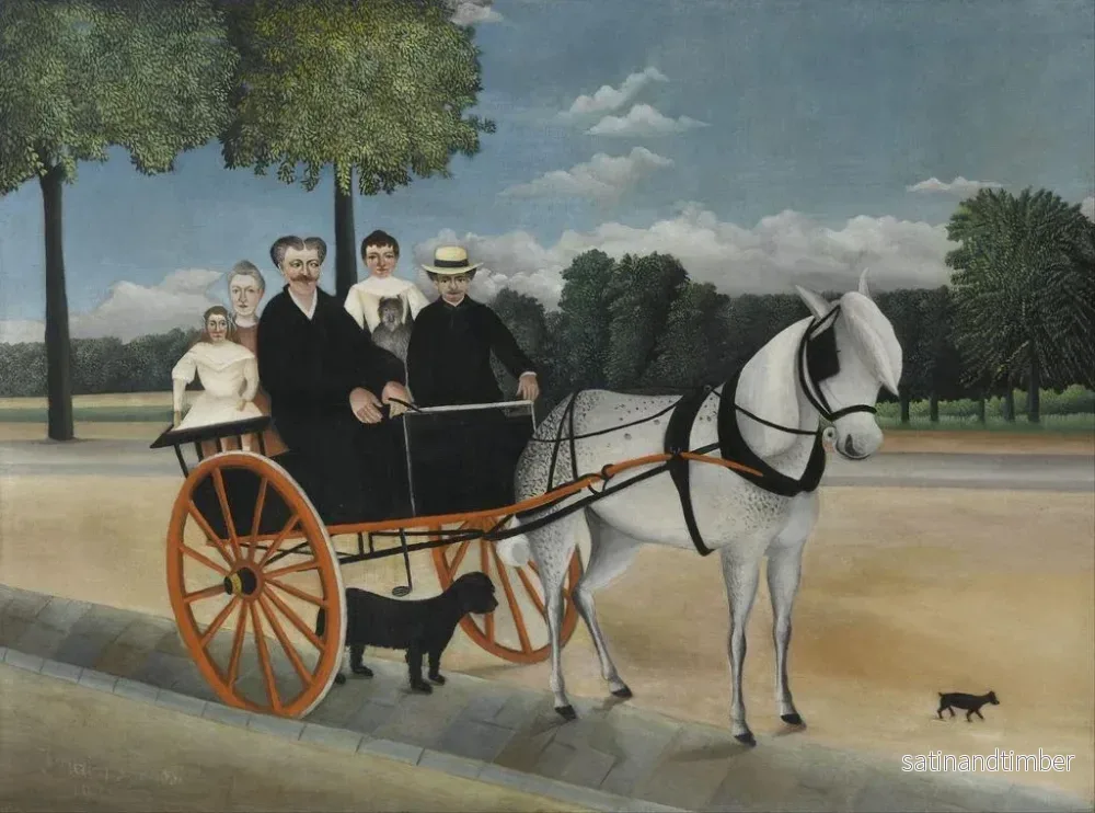 Reproduktion av målningen La Carriole du père Junier - Henri Rousseau - Bild 2