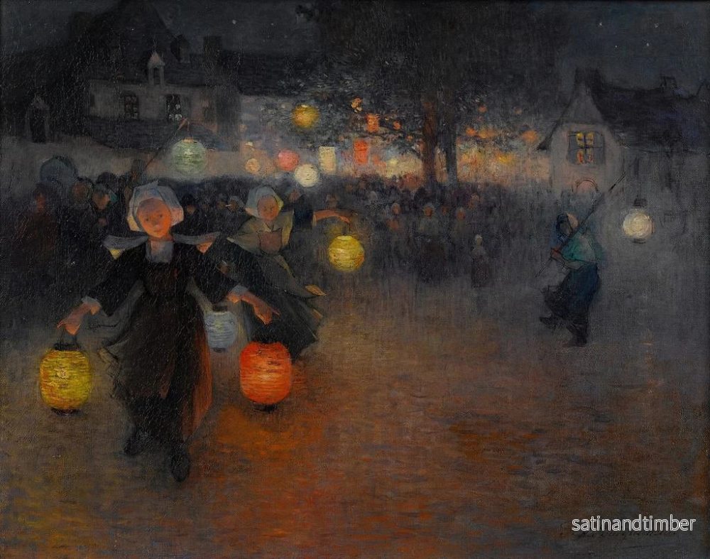 Reproduktion av målningen Fête à Pont-Aven - Ferdinand du Puigaudeau - Bild 2