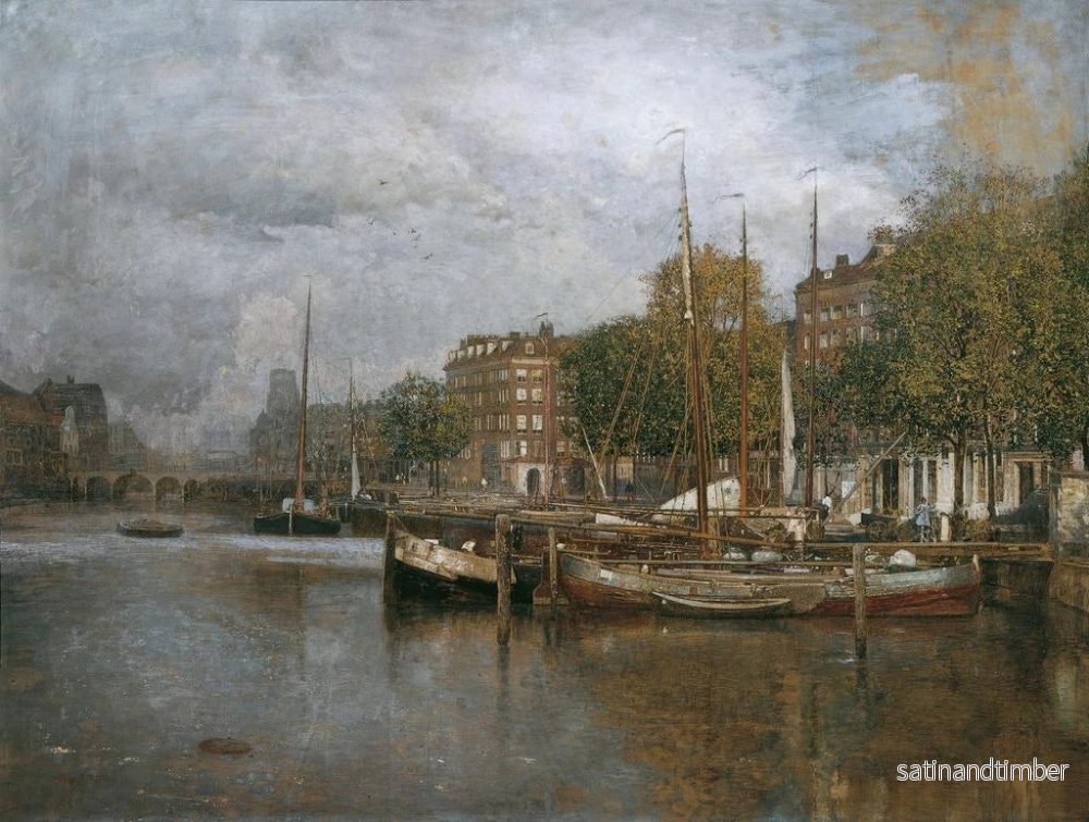 Reproduktion av målningen Canal à Rotterdam - Robert Russ - Bild 2