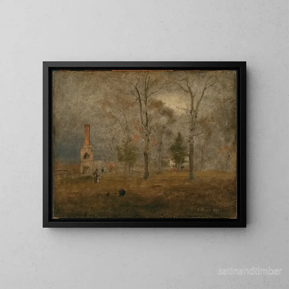 Reproduktion av målningen Jour gris à Goochland – George Inness Reproduktion av målningen Jour gris à Goochland – George Inness