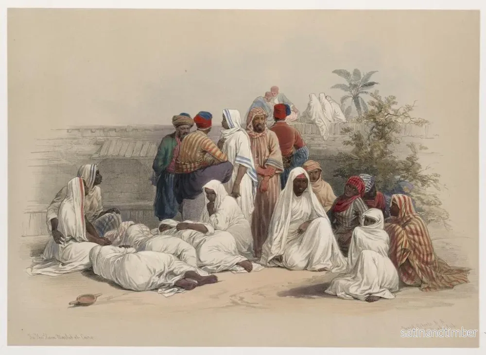 Reproduktion av målningen I slavmarknaden i Kairo - David Roberts - Bild 2