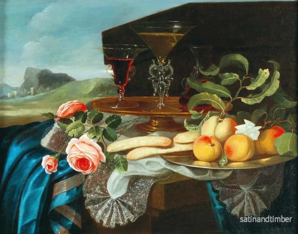 Reproduktion av målningen av blomster- och fruktstillben - Maximilian Pfeiler - Bild 2