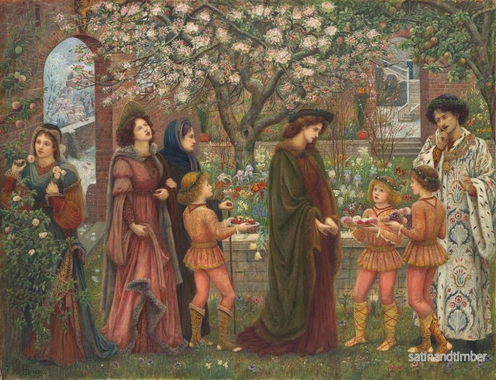 Reproduktion av målningen Le jardin enchanté - Marie Spartali Stillman - Bild 2