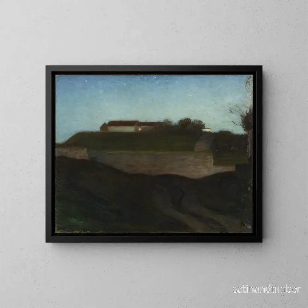 Reproduktion av målningen La forteresse de Varberg – Richard Bergh Reproduktion av målningen La forteresse de Varberg – Richard Bergh