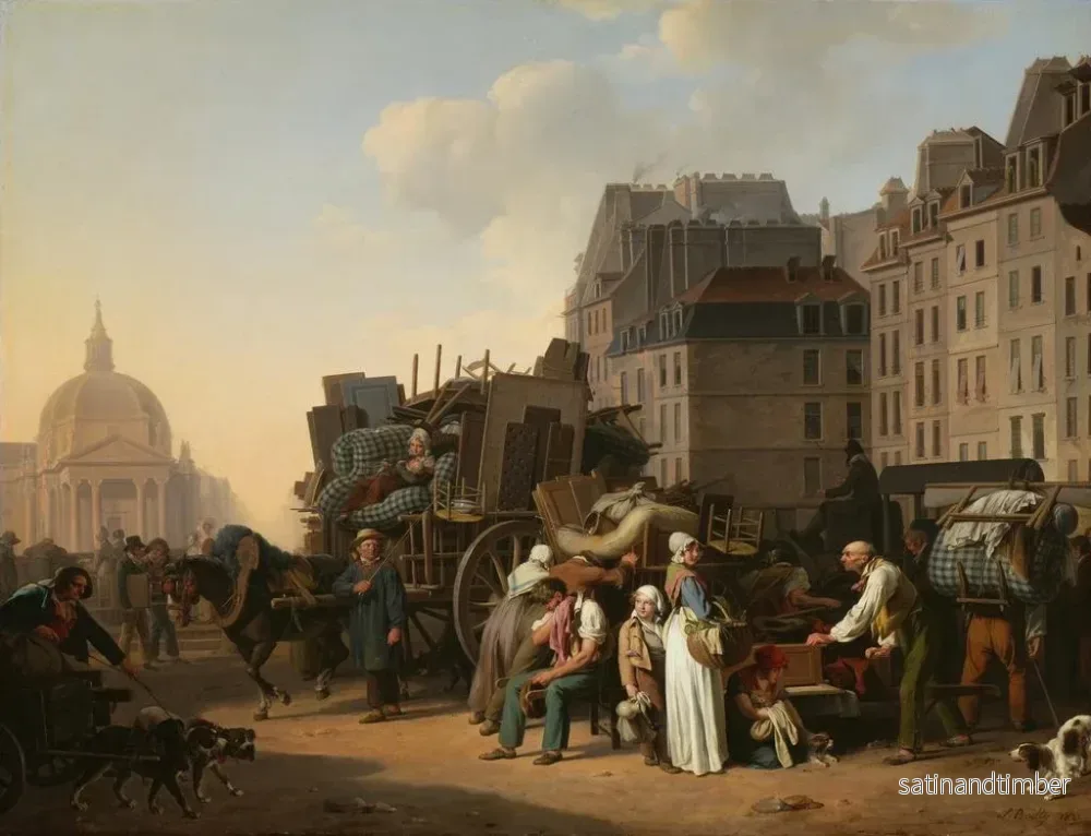 Reproduktion av målningen Les Déplacements - Louis Léopold Boilly - Bild 2