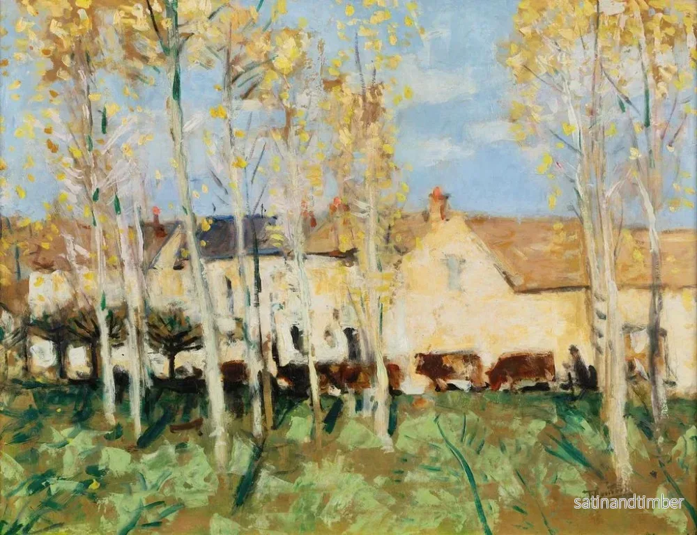 Reproduktion av målningen Misy-sur-Yonne - Pierre-Eugène Montzin - Bild 2