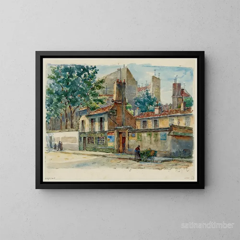 Reproduktion av målningen Serrurier, 10 rue Jean Bart - Georges-Henri Manesse