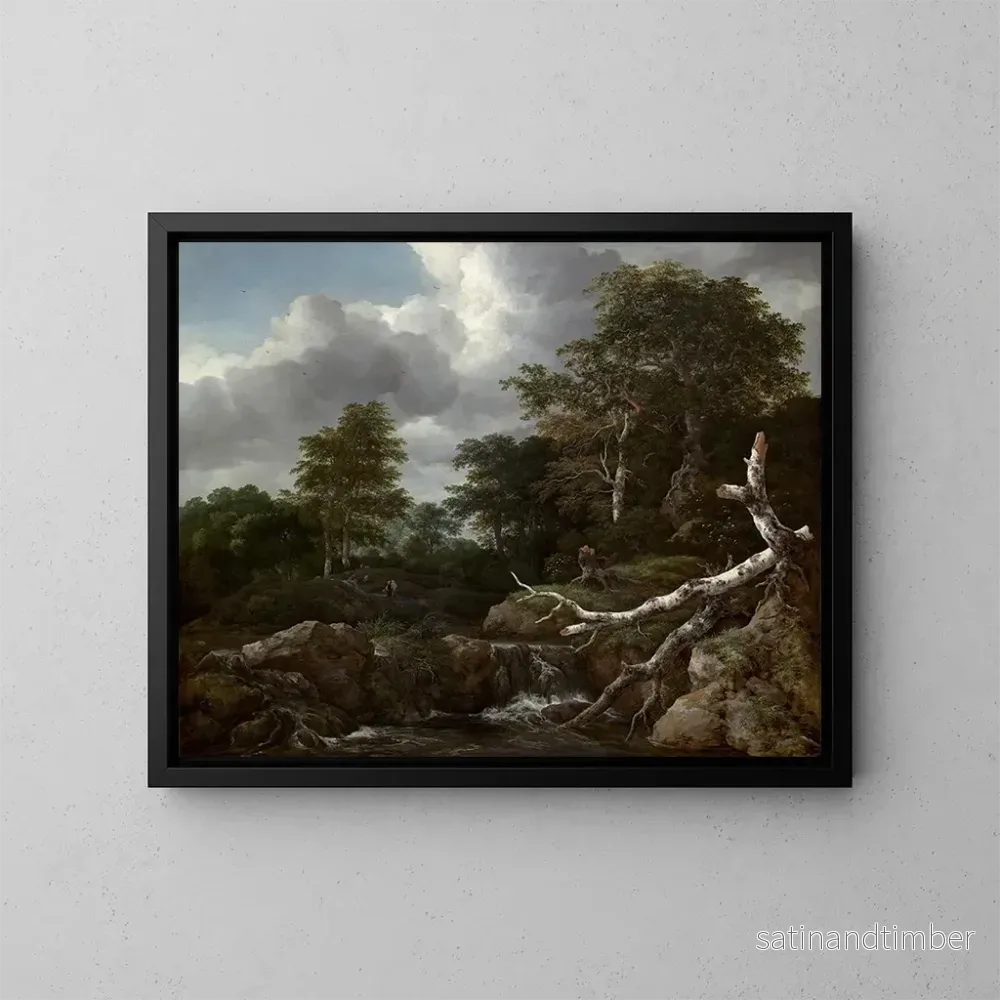 Reproduktion av målningen Scen skog - Jacob van Ruisdael