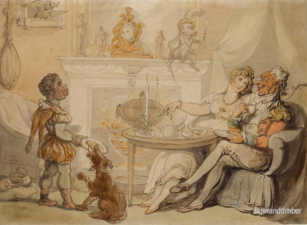 Reproduktion av målningen La cérémonie du thé - Thomas Rowlandson - Bild 2