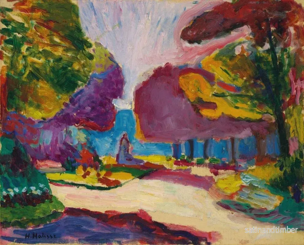 Reproduktion av målningen av Jardin du Luxembourg, Paris - Henri Matisse - Bild 2