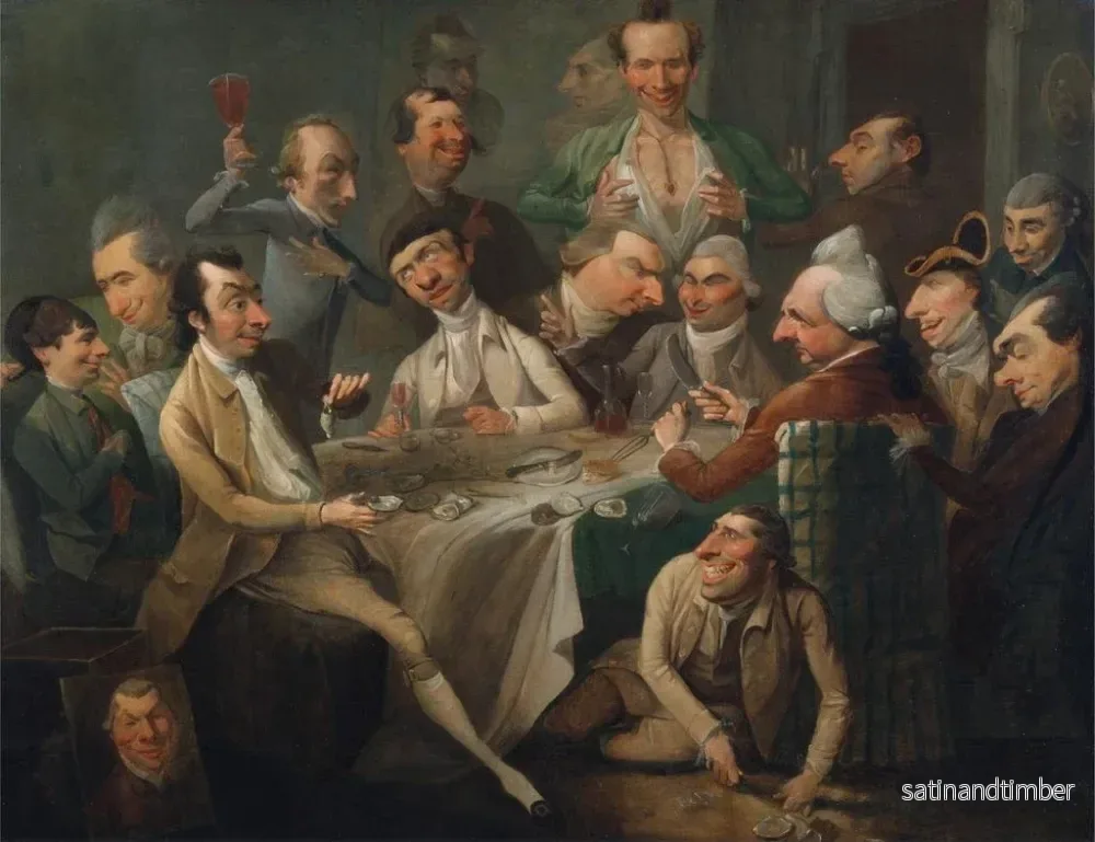 Reproduktion av målningen Ett gäng karikatyrer - John Hamilton Mortimer - Bild 2