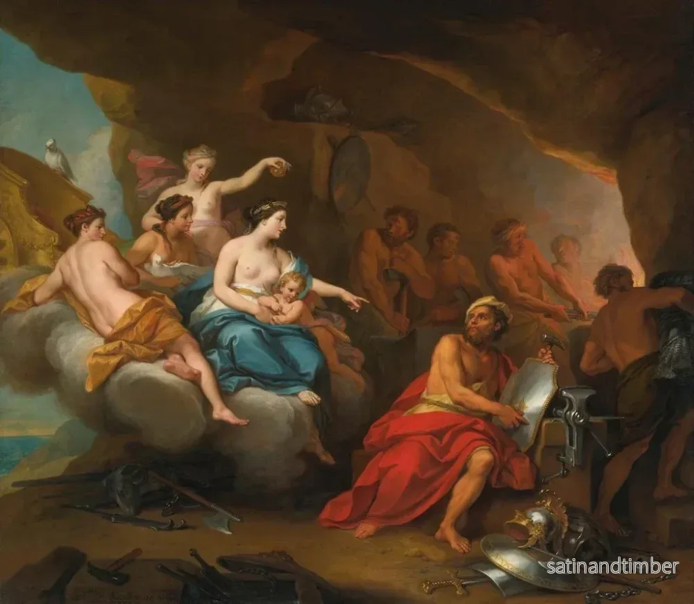 Reproduktion av målningen Venus i Vulcans smedja - Louis de Boullogne den yngre - Bild 2