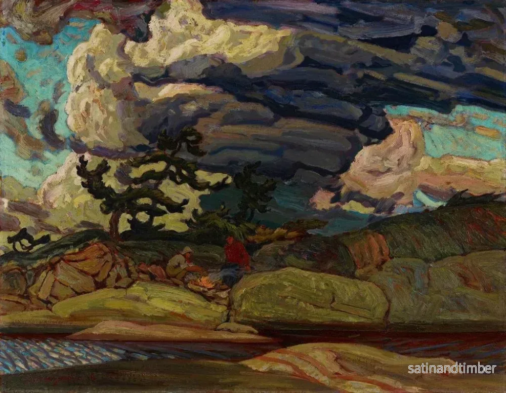 Reproduktion av målningen Les Éléments - James Edward Hervey MacDonald - Bild 2