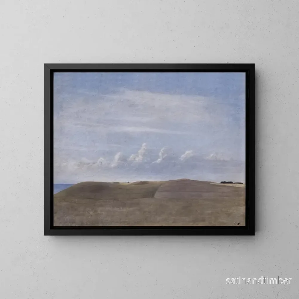 Reproduktion av målningen Landskap - Vilhelm Hammershøi