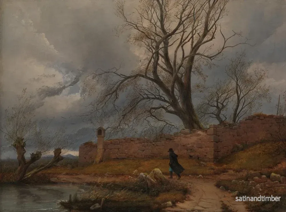 Reproduktion av målningen Errant dans la tempête - Carl Julius von Leypold - Bild 2