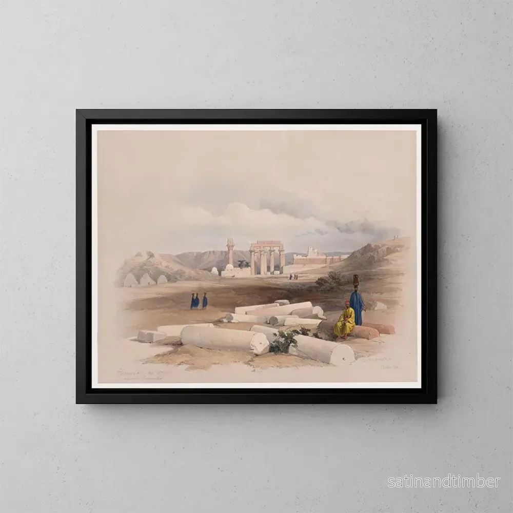 Reproduktion av målningen Hermont Armant gammal Hirmonthis, 26 november 1838 - David Roberts