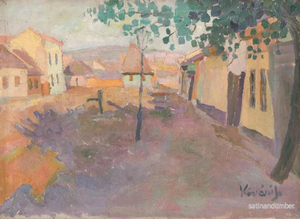 Reproduktion av målningen Rue courte à Košice - Konstantin Korovin - Bild 2