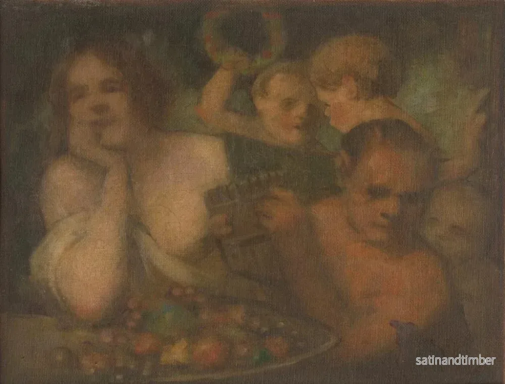 Reproduktion av målningen Bacchanales - Milan Thomka Mitrovský - Bild 2
