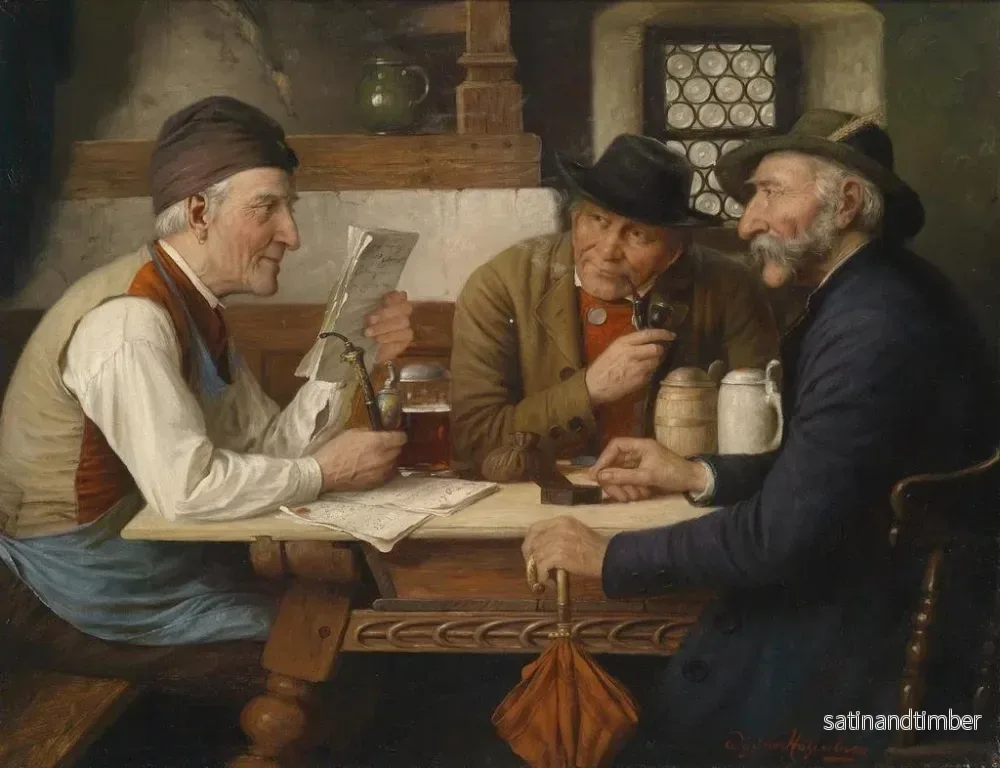 Reproduktion av målningen La ronde de l'auberge - Josef Wagner-Höhenberg - Bild 2
